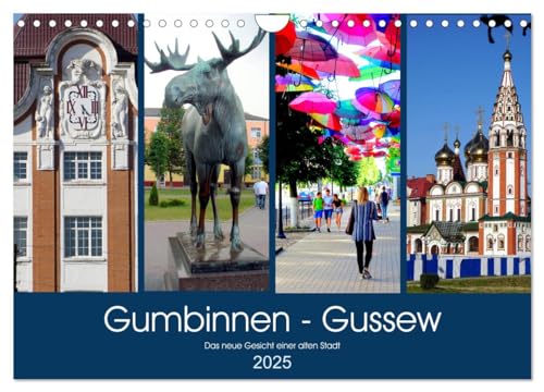 Gumbinnen - Gussew. Das neue Gesicht einer alten Stadt (Wandkalender 2025 DIN A4 quer), CALVENDO Monatskalender von CALVENDO