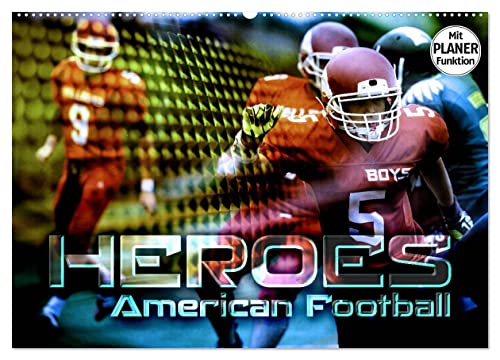 HEROES - American Football (Wandkalender 2025 DIN A2 quer), CALVENDO Monatskalender von CALVENDO