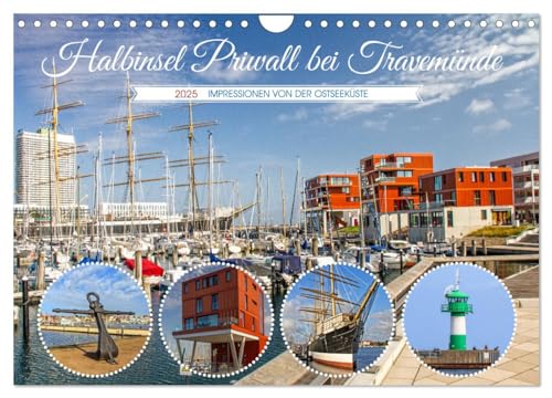 Halbinsel Priwall bei Travemünde – Impressionen von der Ostseeküste (Wandkalender 2025 DIN A4 quer), CALVENDO Monatskalender von CALVENDO