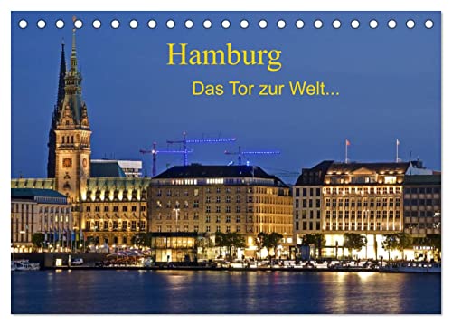 Hamburg Das Tor zur Welt... (Tischkalender 2025 DIN A5 quer), CALVENDO Monatskalender von CALVENDO