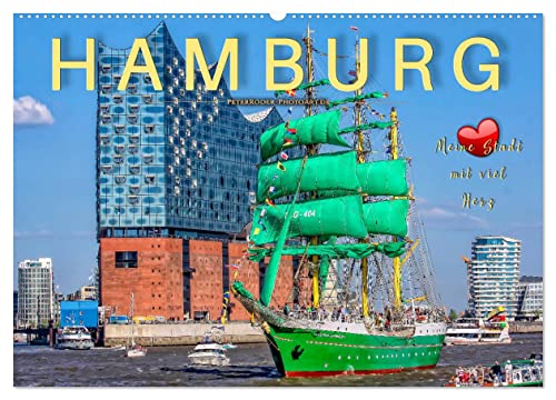 Hamburg - meine Stadt mit viel Herz (Wandkalender 2025 DIN A2 quer), CALVENDO Monatskalender von CALVENDO