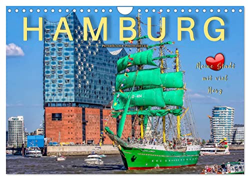 Hamburg - meine Stadt mit viel Herz (Wandkalender 2025 DIN A4 quer), CALVENDO Monatskalender von CALVENDO