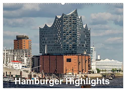 Hamburger Highlights (Wandkalender 2025 DIN A2 quer), CALVENDO Monatskalender von CALVENDO