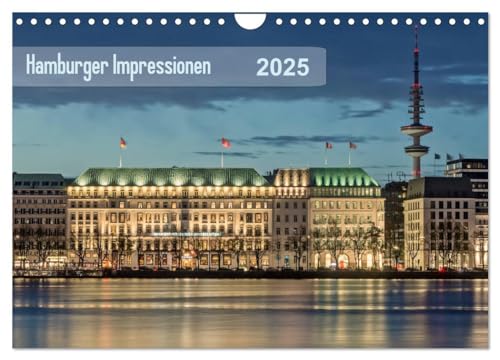 Hamburger Impressionen 2025 (Wandkalender 2025 DIN A4 quer), CALVENDO Monatskalender von CALVENDO