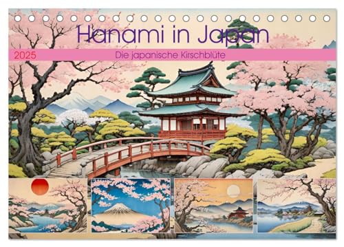 Hanami in Japan (Tischkalender 2025 DIN A5 quer), CALVENDO Monatskalender