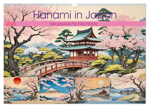 Hanami in Japan (Wandkalender 2025 DIN A3 quer), CALVENDO Monatskalender von CALVENDO