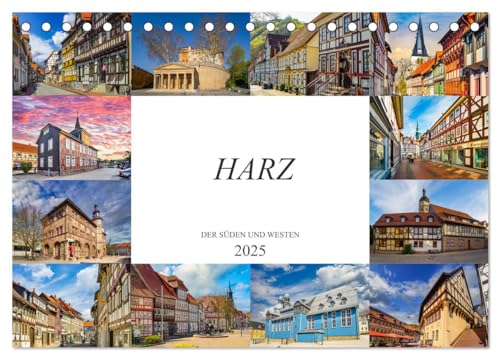 Harz der Süden und Westen (Tischkalender 2025 DIN A5 quer), CALVENDO Monatskalender von CALVENDO