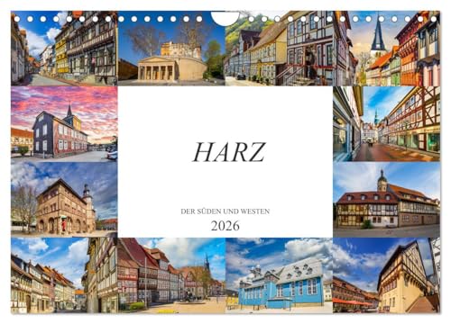 Harz der Süden und Westen (Wandkalender 2026 DIN A4 quer), CALVENDO Monatskalender von CALVENDO