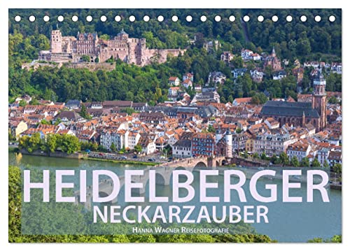 Heidelberger Neckarzauber (Tischkalender 2025 DIN A5 quer), CALVENDO Monatskalender von CALVENDO