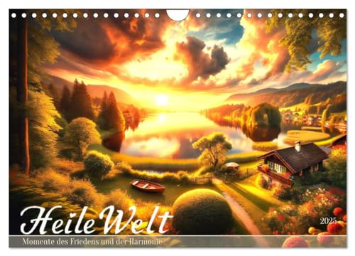 Heile Welt - Momente des Friedens und der Harmonie (Wandkalender 2025 DIN A4 quer), CALVENDO Monatskalender von CALVENDO
