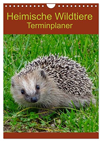 Heimische Wildtiere Terminplaner (Wandkalender 2025 DIN A4 hoch), CALVENDO Monatskalender von CALVENDO