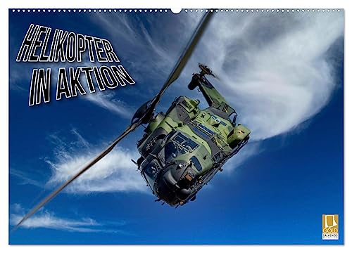 Helikopter in Aktion (Wandkalender 2025 DIN A2 quer), CALVENDO Monatskalender von CALVENDO