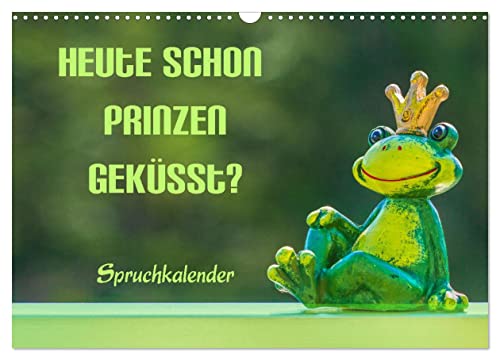 Heute schon Prinzen geküsst? Spruchkalender (Wandkalender 2025 DIN A3 quer), CALVENDO Monatskalender von CALVENDO