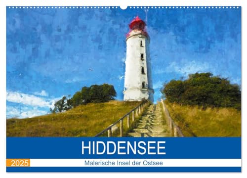 Hiddensee - Malerische Insel der Ostsee (Wandkalender 2025 DIN A2 quer), CALVENDO Monatskalender von CALVENDO