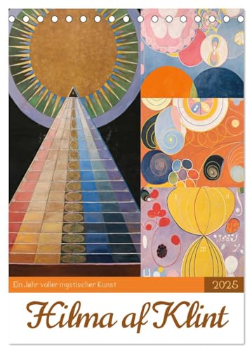 Hilma af Klint - Ein Jahr voller mystischer Kunst (Tischkalender 2025 DIN A5 hoch), CALVENDO Monatskalender von CALVENDO