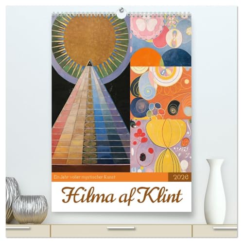 Hilma af Klint - Ein Jahr voller mystischer Kunst (hochwertiger Premium Wandkalender 2026 DIN A2 hoch), Kunstdruck in Hochglanz von CALVENDO