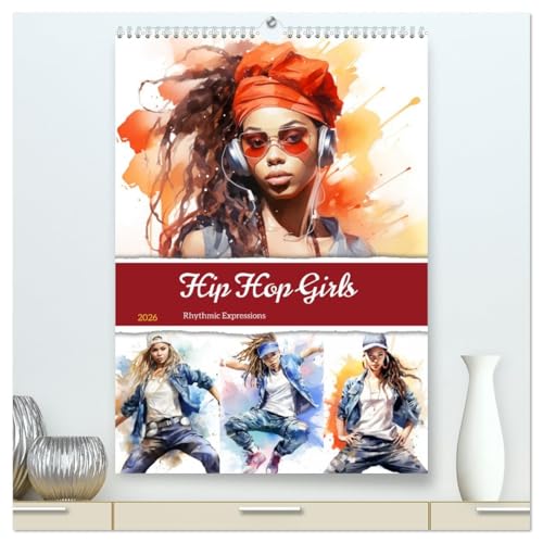 Hip Hop Girls. Rhythmic Expressions (hochwertiger Premium Wandkalender 2026 DIN A2 hoch), Kunstdruck in Hochglanz von CALVENDO