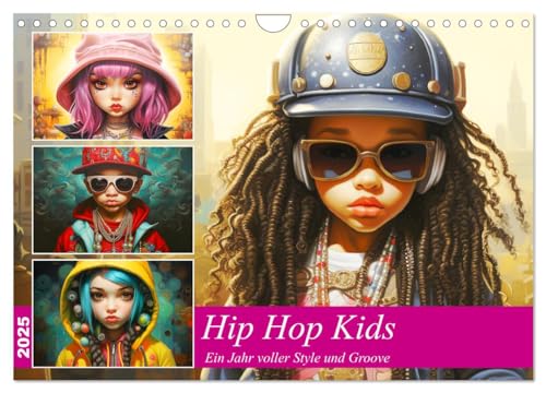 Hip Hop Kids. Ein Jahr voller Style und Groove (Wandkalender 2025 DIN A4 quer), CALVENDO Monatskalender von CALVENDO