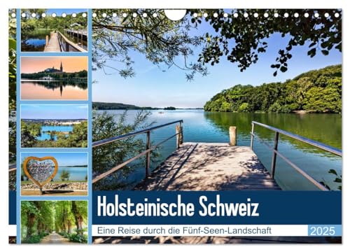 Holsteinische Schweiz - Fünf-Seen-Landschaft (Wandkalender 2025 DIN A4 quer), CALVENDO Monatskalender von CALVENDO
