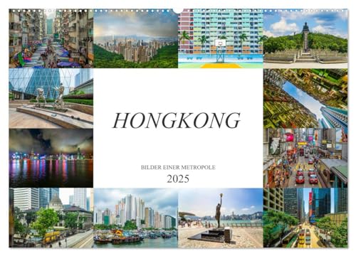 Hongkong Bilder einer Metropole (Wandkalender 2025 DIN A2 quer), CALVENDO Monatskalender von CALVENDO