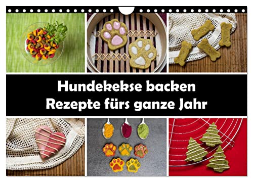 Hundekekse backen - Rezepte fürs ganze Jahr (Wandkalender 2025 DIN A4 quer), CALVENDO Monatskalender von CALVENDO