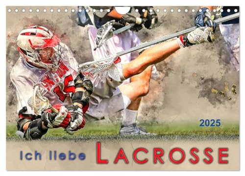 Ich liebe Lacrosse (Wandkalender 2025 DIN A4 quer), CALVENDO Monatskalender von CALVENDO