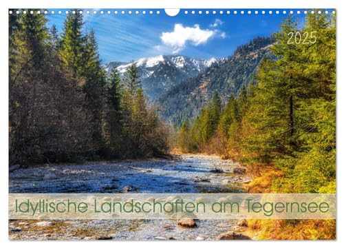 Idyllische Landschaften am Tegernsee (Wandkalender 2025 DIN A3 quer), CALVENDO Monatskalender von CALVENDO