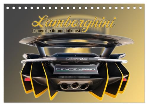Ikonen der Automobilkunst (Tischkalender 2026 DIN A5 quer), CALVENDO Monatskalender: Sechs Ikonen aus dem Hause Lamborghini (CALVENDO Technologie) von Calvendo