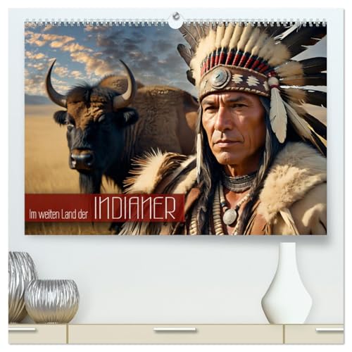 Im weiten Land der Indianer (hochwertiger Premium Wandkalender 2025 DIN A2 quer), Kunstdruck in Hochglanz von CALVENDO