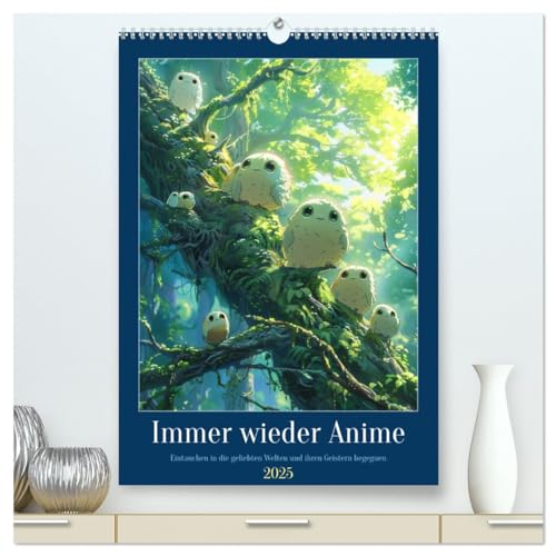 Immer wieder Anime (hochwertiger Premium Wandkalender 2025 DIN A2 hoch), Kunstdruck in Hochglanz