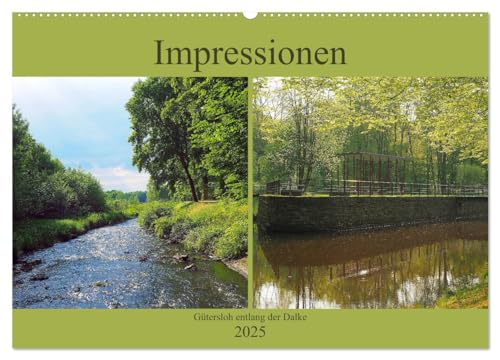 Impressionen - Gütersloh entlang der Dalke (Wandkalender 2025 DIN A2 quer), CALVENDO Monatskalender von CALVENDO