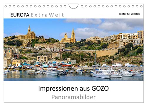 Impressionen aus GOZO - Panoramabilder (Wandkalender 2025 DIN A4 quer), CALVENDO Monatskalender von CALVENDO