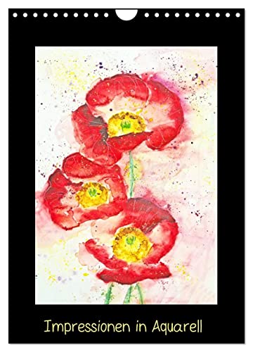 Impressionen in Aquarell (Wandkalender 2025 DIN A4 hoch), CALVENDO Monatskalender von CALVENDO