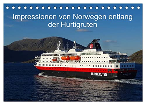 Impressionen von Norwegen entlang der Hurtigruten (Tischkalender 2025 DIN A5 quer), CALVENDO Monatskalender von CALVENDO