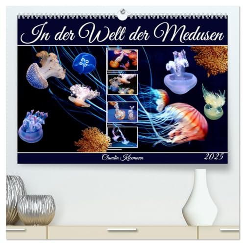 In der Welt der Medusen (hochwertiger Premium Wandkalender 2025 DIN A2 quer), Kunstdruck in Hochglanz von CALVENDO
