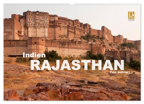 Indien - Rajasthan (Wandkalender 2025 DIN A2 quer), CALVENDO Monatskalender von CALVENDO