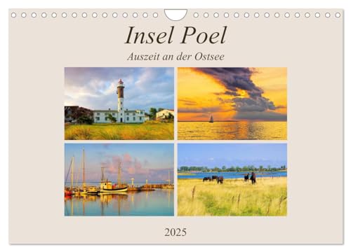 Insel Poel - Auszeit an der Ostsee (Wandkalender 2025 DIN A4 quer), CALVENDO Monatskalender von CALVENDO