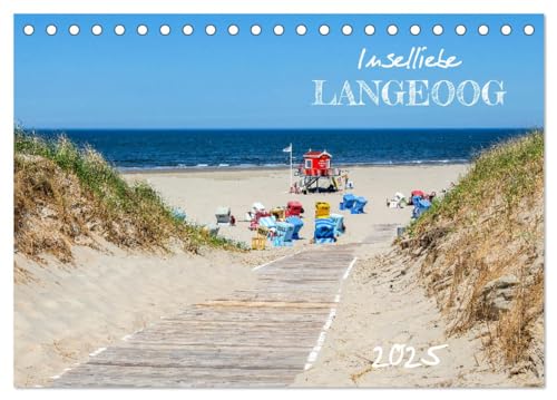 Inselliebe Langeoog (Tischkalender 2025 DIN A5 quer), CALVENDO Monatskalender