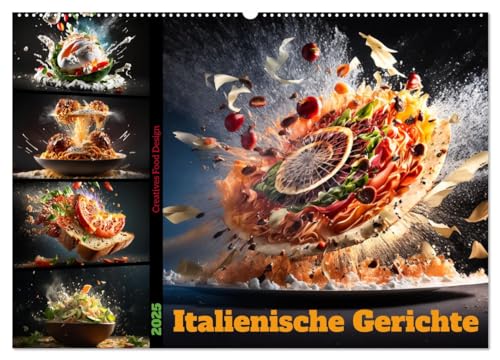 Italienische Gerichte (Wandkalender 2025 DIN A2 quer), CALVENDO Monatskalender von CALVENDO