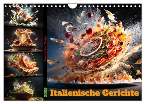 Italienische Gerichte (Wandkalender 2025 DIN A4 quer), CALVENDO Monatskalender von CALVENDO