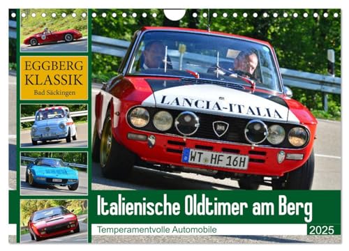 Italienische Oldtimer am Berg (Wandkalender 2025 DIN A4 quer), CALVENDO Monatskalender von CALVENDO