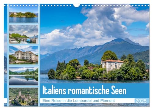 Italiens romantische Seen (Wandkalender 2025 DIN A3 quer), CALVENDO Monatskalender von CALVENDO