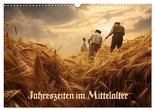 Jahreszeiten im Mittelalter (Wandkalender 2025 DIN A3 quer), CALVENDO Monatskalender von CALVENDO