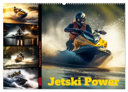 Jetski Power (Wandkalender 2025 DIN A2 quer), CALVENDO Monatskalender von CALVENDO