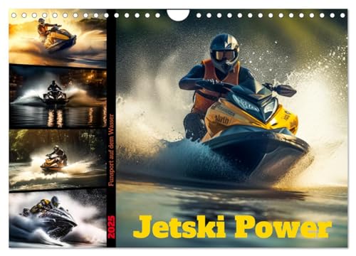 Jetski Power (Wandkalender 2025 DIN A4 quer), CALVENDO Monatskalender von CALVENDO