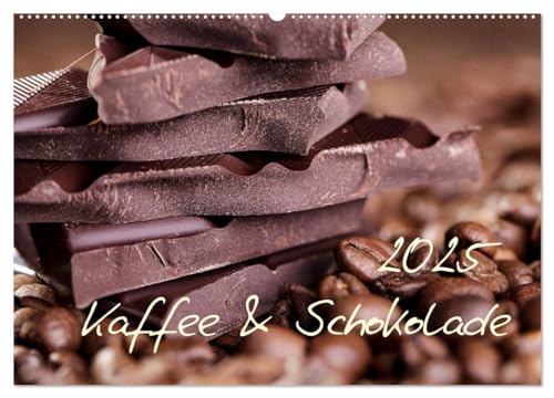 Kaffee & Schokolade (Wandkalender 2025 DIN A2 quer), CALVENDO Monatskalender von CALVENDO