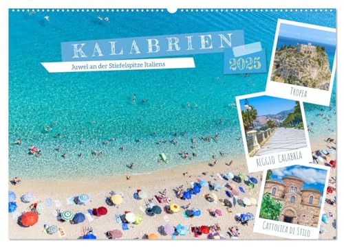 Kalabrien - Juwel an der Stiefelspitze Italiens (Wandkalender 2025 DIN A2 quer), CALVENDO Monatskalender von CALVENDO