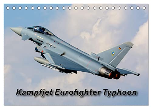 Kampfjet Eurofighter Typhoon (Tischkalender 2025 DIN A5 quer), CALVENDO Monatskalender von CALVENDO