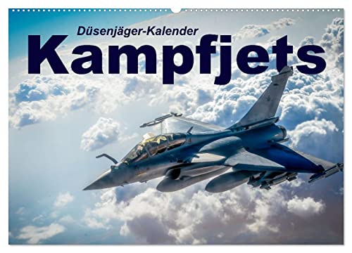 Kampfjets - Düsenjäger-Kalender (Wandkalender 2025 DIN A2 quer), CALVENDO Monatskalender von CALVENDO