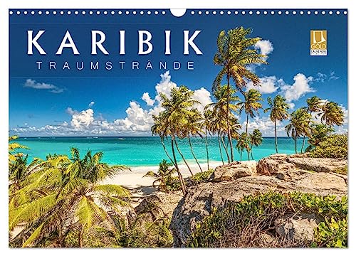 Karibik - Traumstrände (Wandkalender 2025 DIN A3 quer), CALVENDO Monatskalender von CALVENDO